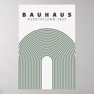 Póster Bauhaus Sage Green Poster
