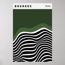 Póster Bauhaus Sage Green Poster