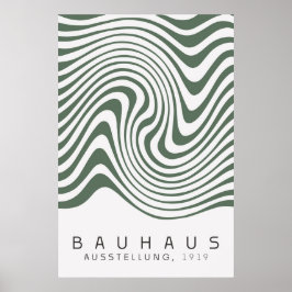 Póster Bauhaus Sage Green Poster