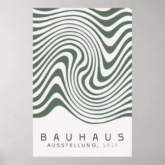 Póster Bauhaus Sage Green Poster