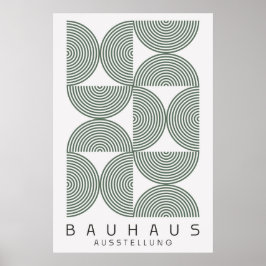Póster Bauhaus Sage Green Poster
