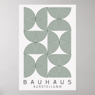 Póster Bauhaus Sage Green Poster