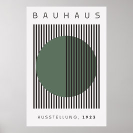Póster Bauhaus Sage Green Poster