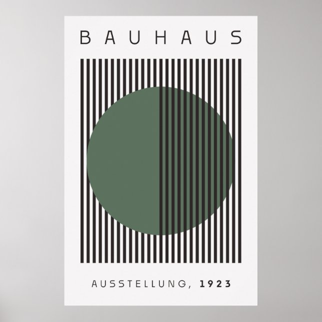 Póster Bauhaus Sage Green Poster (Frente)