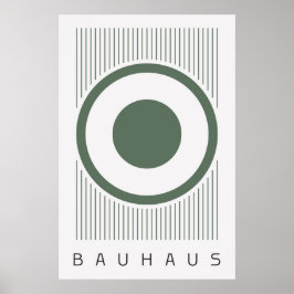 Póster Bauhaus Sage Green Poster