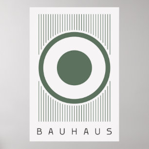 Póster Bauhaus Sage Green Poster