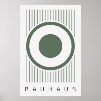Póster Bauhaus Sage Green Poster