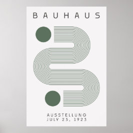 Póster Bauhaus Sage Green Poster
