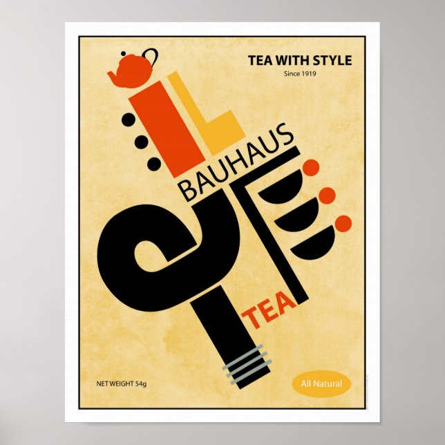 Póster Bauhaus Tea (Frente)