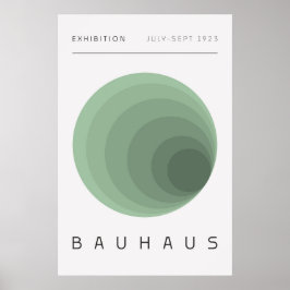 Póster Bauhaus Verde Salvia