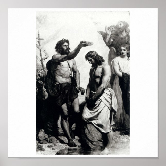 Póster Bautismo de Cristo, alrededor de 1879 (Frente)
