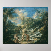 Bautismo de Cristo - Poster Bella Artes de A. Magn