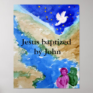Póster Bautismo de Jesús