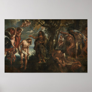 Póster Bautismo de Jesús por Peter Paul Rubens Imprimir