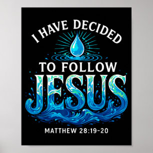Póster Bautizado he decidido seguir a Jesús Bautismo