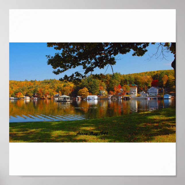 Póster bay, Alton Bay NH (Frente)