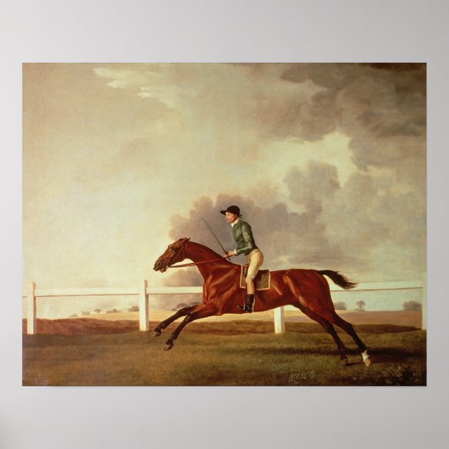 Póster Bay Malton con John Singleton Up, c.1767 (Frente)