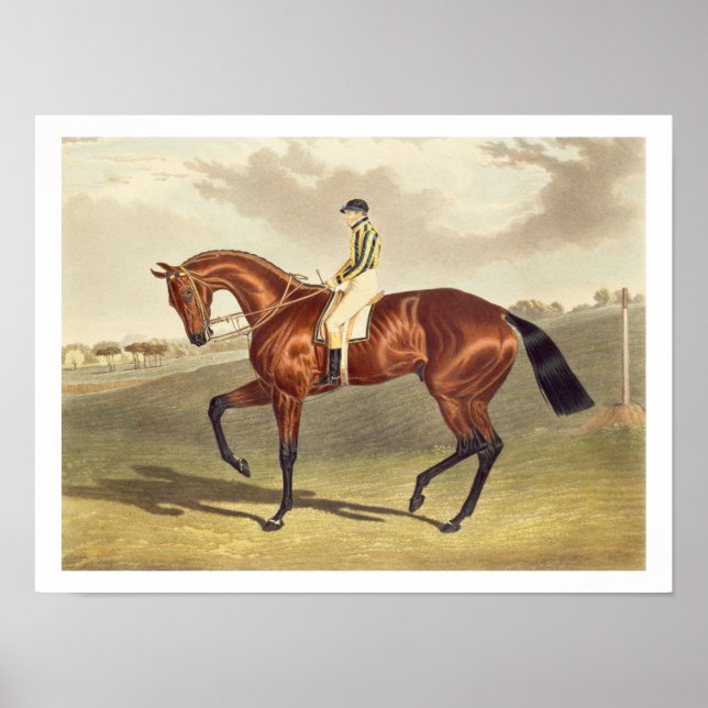 Póster Bay Middleton, ganadora del Derby en 1836, después (Frente)