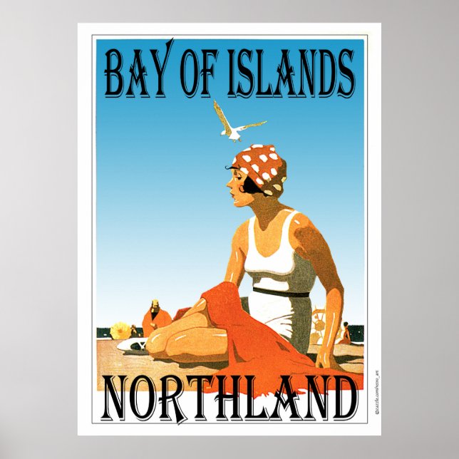 Póster Bay of Islands, Poster de Northland Beach (Frente)