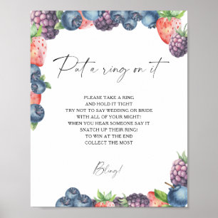 Póster Bayas - juego de primavera para pedir matrimonio