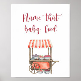 Póster Bayas - nombre esa comida para bebés