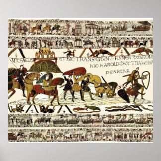 Póster BAYEUX TAPESTRÍA William en Mont Saint-Michel