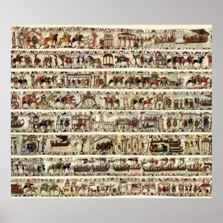 Póster BAYEUX TAPESTRY 1066 Battle of Hastings