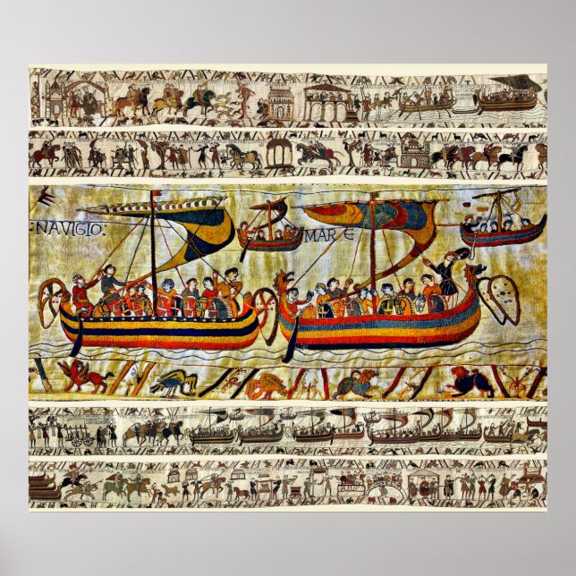 PÓSTER BAYEUX TAPESTRY 1066 VIKING BIPS (Frente)