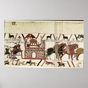 Póster Bayeux Tapestry Earl Harold to Duke of Normandy