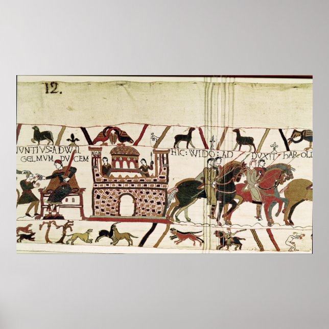 Póster Bayeux Tapestry Earl Harold to Duke of Normandy (Frente)