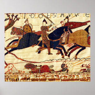 PÓSTER BAYEUX TAPESTRY, ODO EN LA BATALLA DE HASTINGS 106