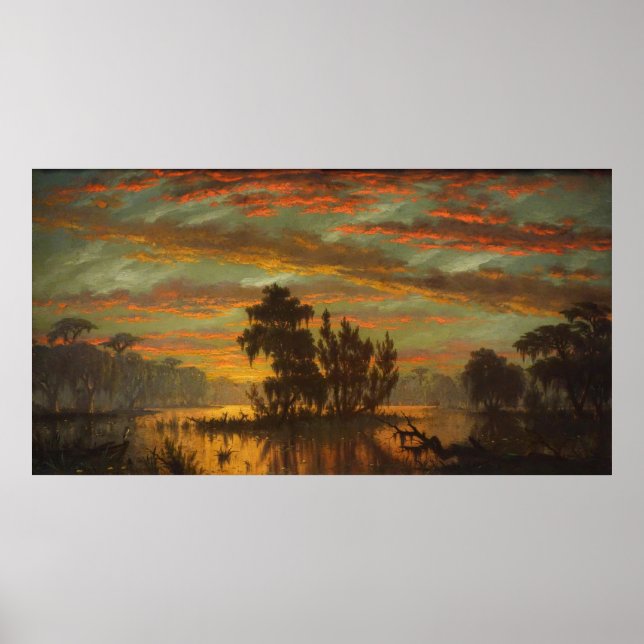 Póster Bayou Plaquemines (1881) por Joseph Rusling Meeker (Frente)