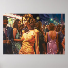 Póster Bayside Latina de noche