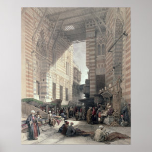 Póster Bazar de los comerciantes de seda, El Cairo, de "E