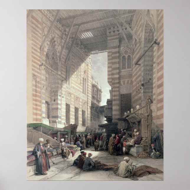Póster Bazar de los comerciantes de seda, El Cairo, de "E (Frente)