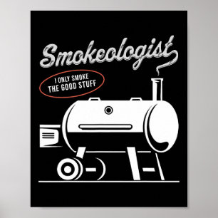 Póster Bbq Dad Funny Smoat Fumador Rbe