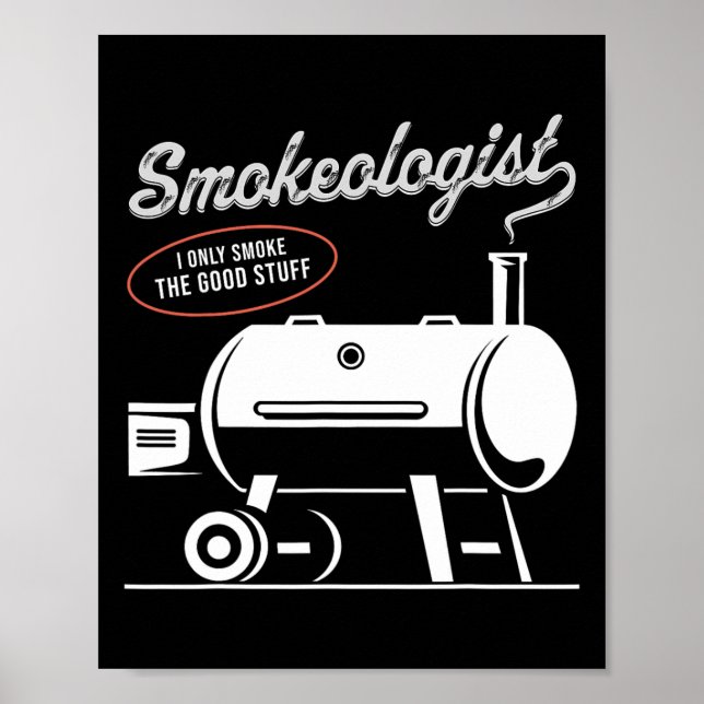 Póster Bbq Dad Funny Smoat Fumador Rbe (Frente)