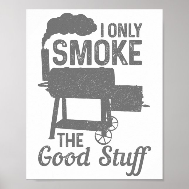 Póster Bbq Meat Smoker Grill Grilling Funny (Frente)