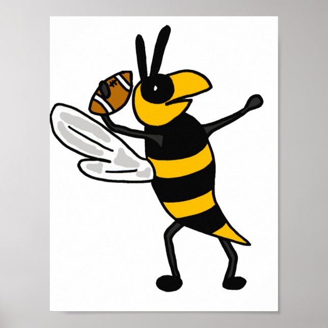 Póster BC - Poster de Fútbol con Chaqueta Amarilla (Frente)