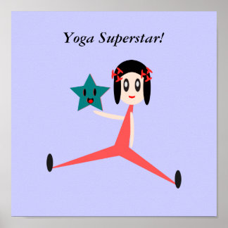 Póster Be A Yoga Superstar