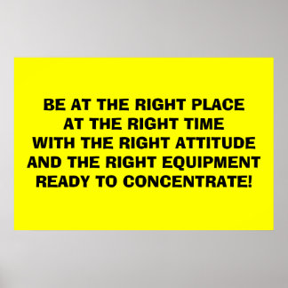 Póster Be "Attitudes"