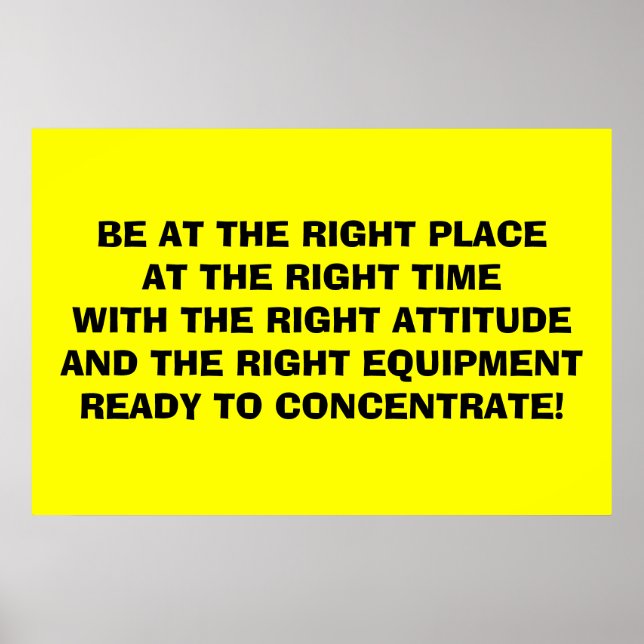 Póster Be "Attitudes" (Frente)