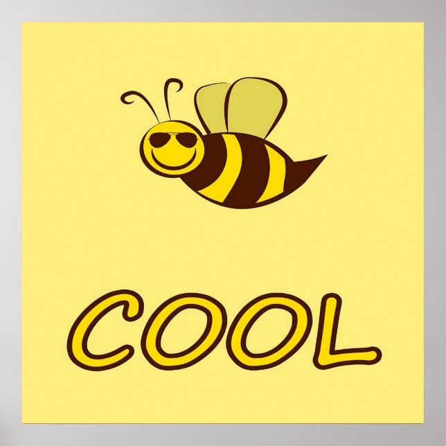 Póster Be Cool, Bee Gifts ,I Love Bee, Beekeeping Gift (Frente)