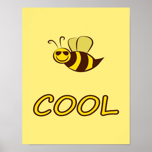 Póster Be Cool, Bee Gifts ,I Love Bee, Beekeeping Gift (Frente)