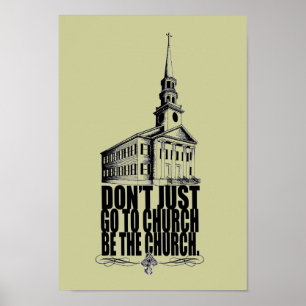 Póster BE el poster de la iglesia
