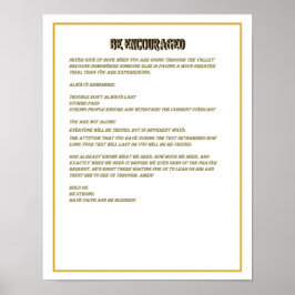 Póster Be Encouraged - Poster