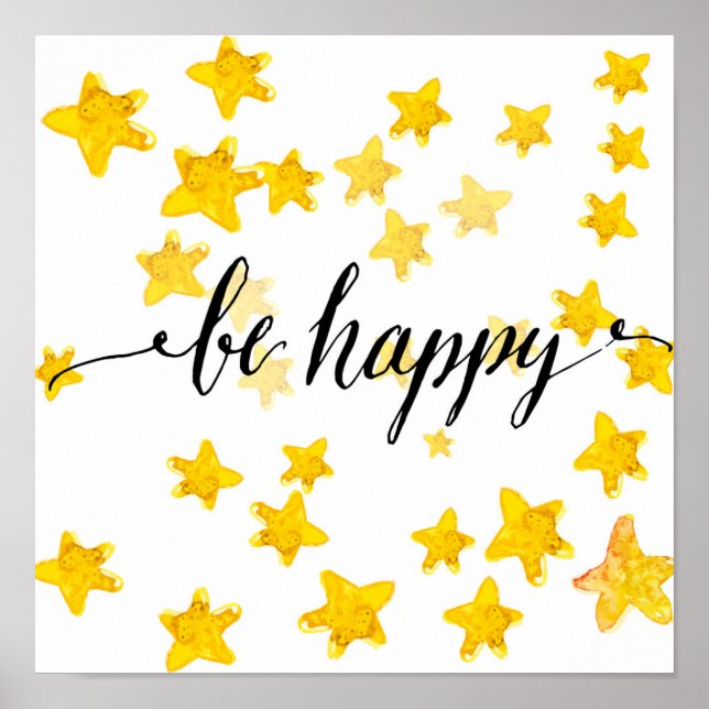 Póster Be Happy 3 (Frente)