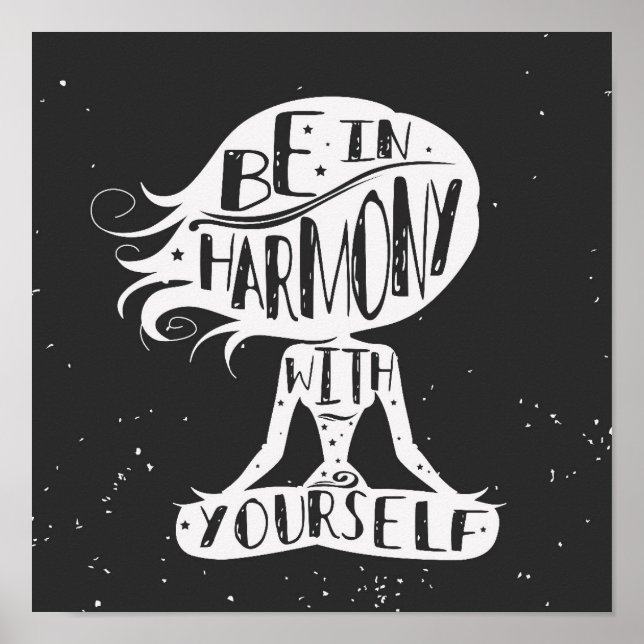 Póster Be In Harmony With Yourself (Frente)