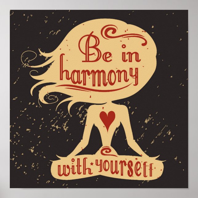 Póster Be In Harmony With Yourself 2 (Frente)