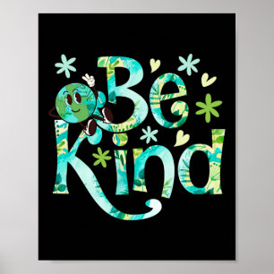 Póster Be Kind Earth Day Motheon Earth Birthday
